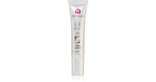 Dermacol Gel occhi contro gonfiore, affaticamento e cerchi sotto gli occhi (Gold Eye Gel) 15 ml