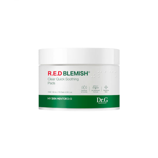 Wholesale Dr.G - R.E.D Blemish Clear Quick Soothing Pads - 70 pcs | Carsha