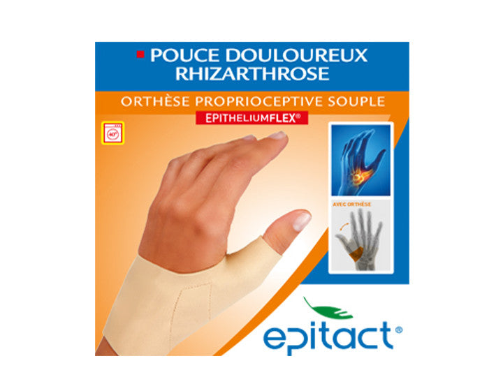 Epitact Pollice Doloroso Rhizarthrosis Ortesi Prospettiva Morbido Mano Sinistra Dimensione M Epitelio Flex