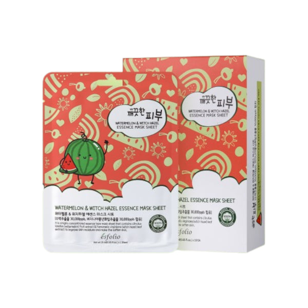 Wholesale esfolio - Pure Skin Watermelon Essence Mask Sheet - 25ml *10pc | Carsha