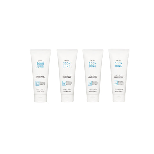 Wholesale ETUDE - Soon Jung 5.5 Foam Cleanser - 150ML - White 4ea Set | Carsha