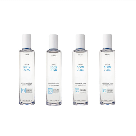 Wholesale ETUDE - Soon Jung PH 5.5 Relief Toner - 200ml 4ea Set | Carsha
