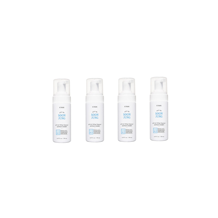 Wholesale ETUDE - Soon Jung pH 6.5 Whip Cleanser 4ea Set | Carsha