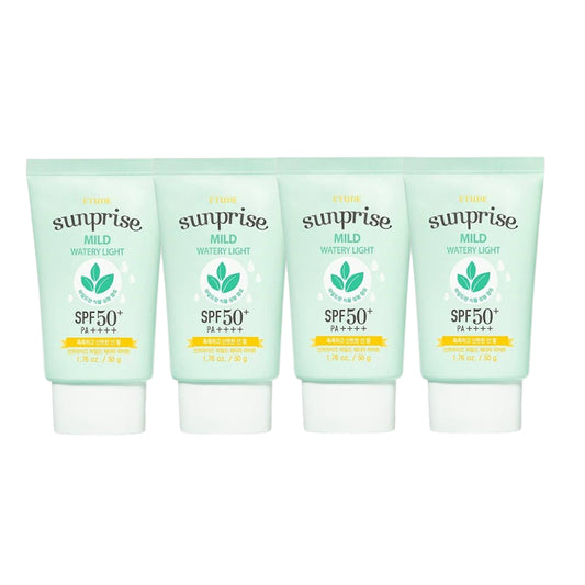 Wholesale ETUDE - Sunprise Mild Watery Light Sunscreen SPF 50+ PA++++ - 50g 4ea Set | Carsha