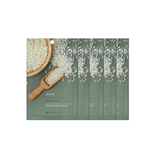Wholesale face republic - Sleeping Beauty Face Mask - 23ml - Whitening Rice Formula 5ea Set | Carsha
