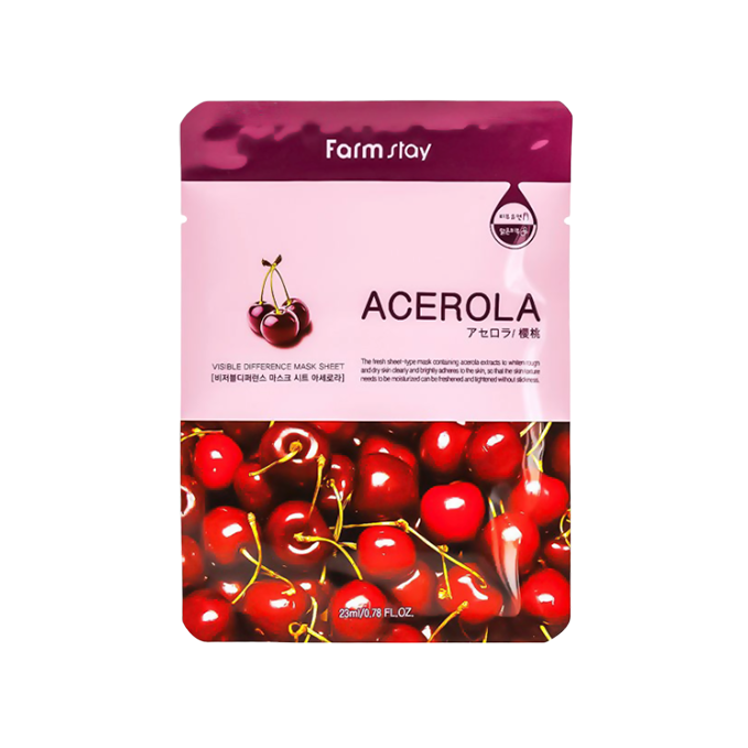 Wholesale Farm Stay - Visible Difference Mask Sheet - Acerola - 1pc | Carsha