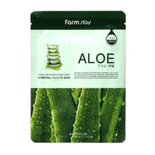 Wholesale Farm Stay - Visible Difference Mask Sheet - Aloe - 10pcs | Carsha