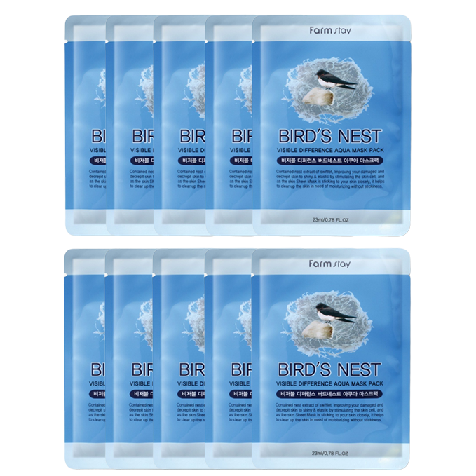 Wholesale Farm Stay - Visible Difference Mask Sheet - Bird's Nest - 10pc | Carsha
