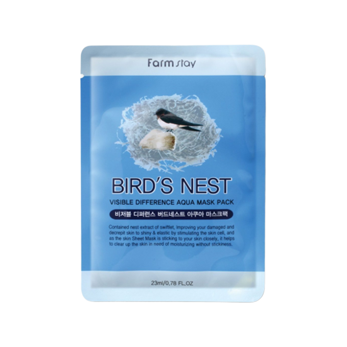 Wholesale Farm Stay - Visible Difference Mask Sheet - Birds Nest Aqua - 1pc | Carsha