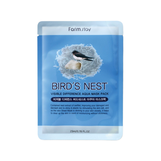 Wholesale Farm Stay - Visible Difference Mask Sheet - Birds Nest Aqua - 1pc | Carsha