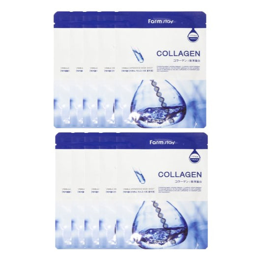 Wholesale Farm Stay - Visible Difference Mask Sheet - Collagen - 10pc | Carsha