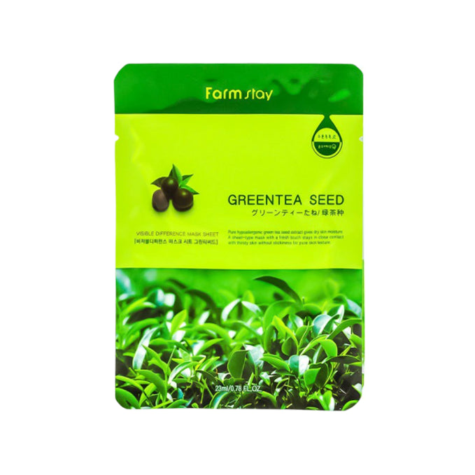 Wholesale Farm Stay - Visible Difference Mask Sheet - Green Tea Seed - 1pc | Carsha