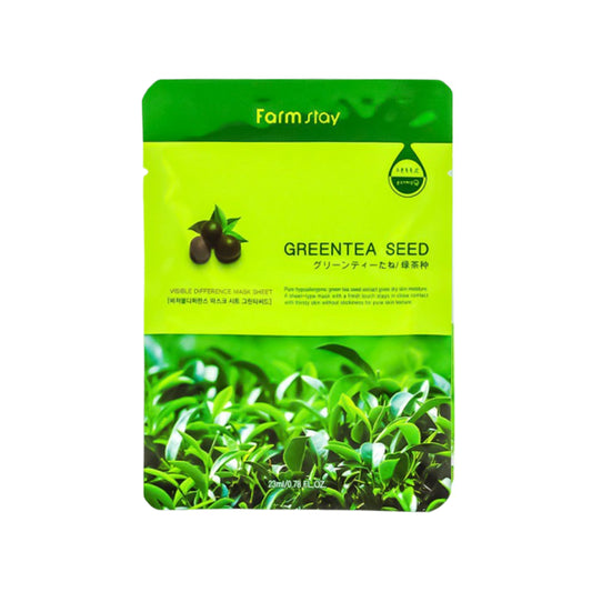 Wholesale Farm Stay - Visible Difference Mask Sheet - Green Tea Seed - 1pc | Carsha