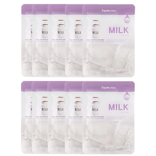 Wholesale Farm Stay - Visible Difference Mask Sheet - Milk - 10pc | Carsha