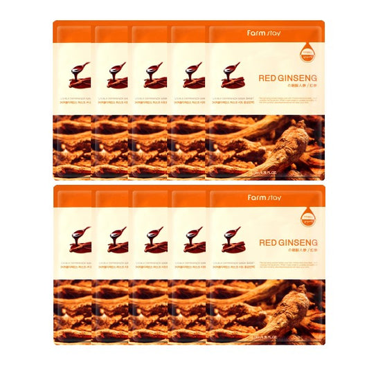 Wholesale Farm Stay - Visible Difference Mask Sheet - Red Ginseng - 10pc | Carsha