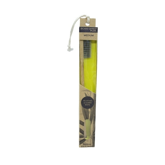 Wholesale Gifrer Bicare Plus Spazzolino Bambù Setole al Carbone Vegetale Medium | Carsha