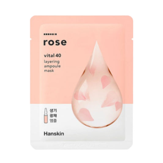 Wholesale Hanskin - Vital 40 Layering Ampoule Mask - Rose - 1pc | Carsha