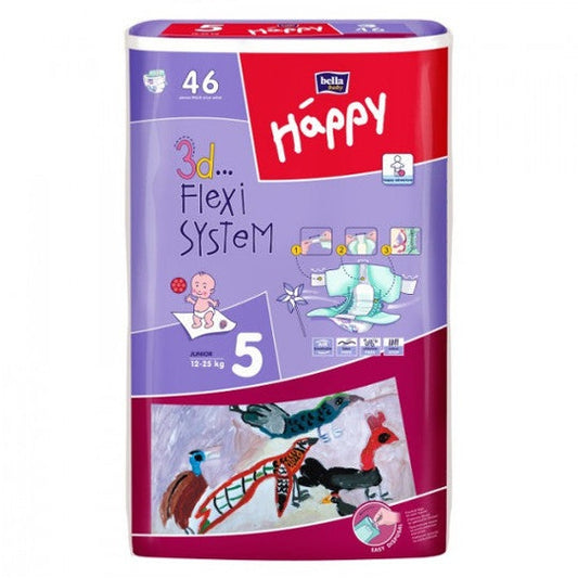 Wholesale Happy Baby Pannolini Taglia 5 Flexi System Junior 46 pannolini | Carsha
