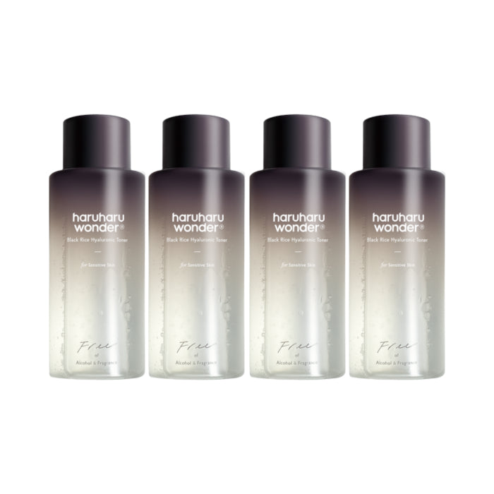 Wholesale Haruharu WONDER - Black Rice Hyaluronic Toner - Fragrance Free - 150ml 4ea Set | Carsha