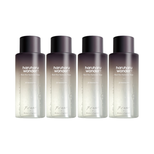 Wholesale Haruharu WONDER - Black Rice Hyaluronic Toner - Fragrance Free - 150ml 4ea Set | Carsha