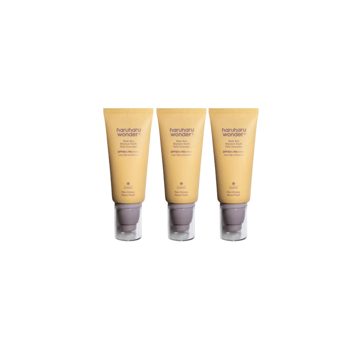 Wholesale Haruharu WONDER - Black Rice Moisture Airyfit Daily Sunscreen SPF50+ PA++++ - 50ml 3ea Set | Carsha