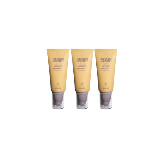 Wholesale Haruharu WONDER - Black Rice Moisture Airyfit Daily Sunscreen SPF50+ PA++++ - 50ml 3ea Set | Carsha