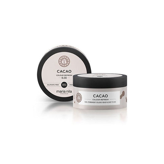 Maria nila Maschera nutriente delicata senza pigmenti permanenti colore 6.00 Cacao ( Colour Refresh Mask) - Volume: 300 ml