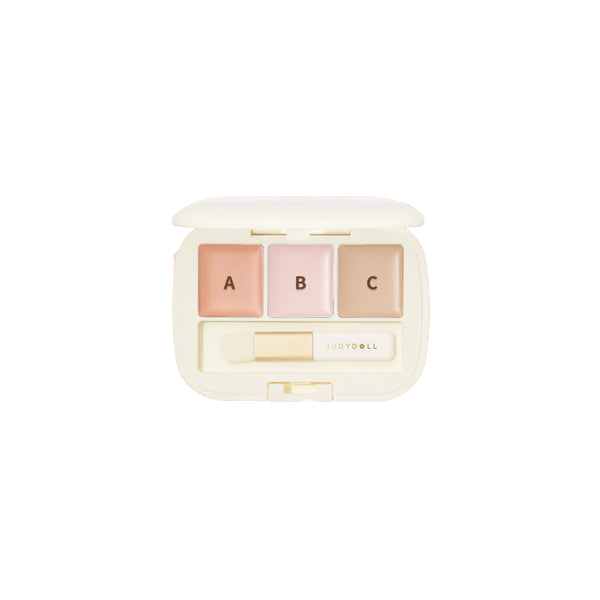 Wholesale Judydoll - Moisturizing 3 Shades Concealer Palette - 2.7g - #02 KO Panda eye | Carsha