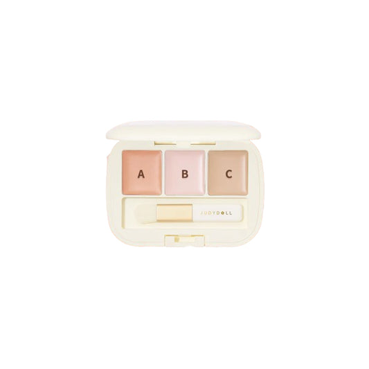 Wholesale Judydoll - Moisturizing 3 Shades Concealer Palette - 2.7g - #02 KO Panda eye | Carsha