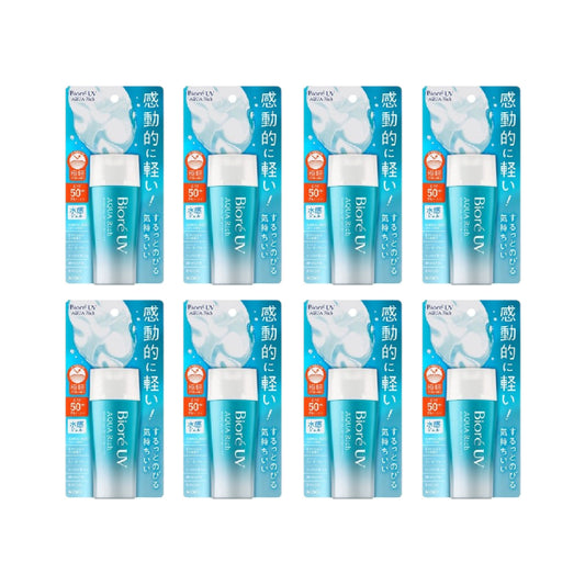 Wholesale Kao Biore UV Aqua Rich Watery Gel SPF50+ PA++++ - 70ml 8pcs Set | Carsha