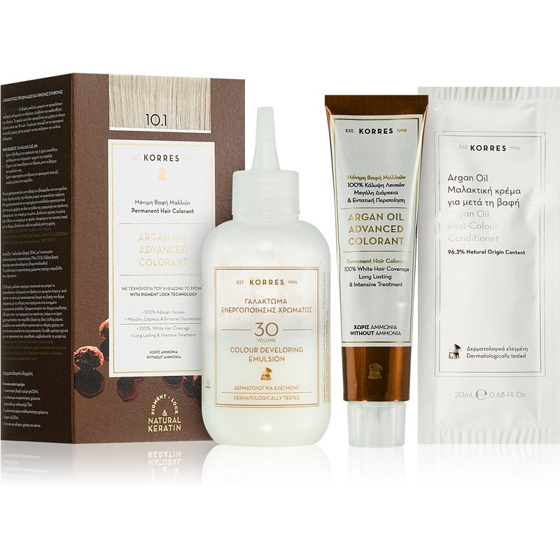 Wholesale Colorazione Permanente Con Olio Di Argan Korres - 10.1 BIONDO PLATINO CENERE | Carsha