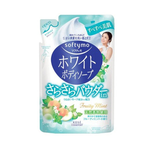 Wholesale DEAL Kose - Softymo White Body Soap Refill - 420ml - Smooth Powder Fruity Mint | Carsha