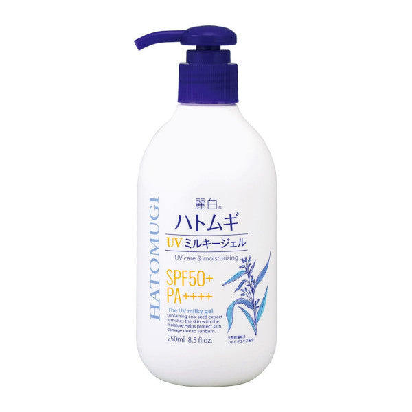 Wholesale KUMANO COSME - Reihaku Hatomugi UV Care & Moisturizing The UV Milky Gel SPF50+ PA++++ - 250ml | Carsha