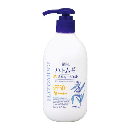 Wholesale KUMANO COSME - Reihaku Hatomugi UV Care & Moisturizing The UV Milky Gel SPF50+ PA++++ - 250ml | Carsha