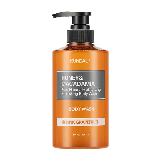 Wholesale KUNDAL - Honey & Macadamia Pure Body Wash - 500ml - Pink Grapefruit | Carsha