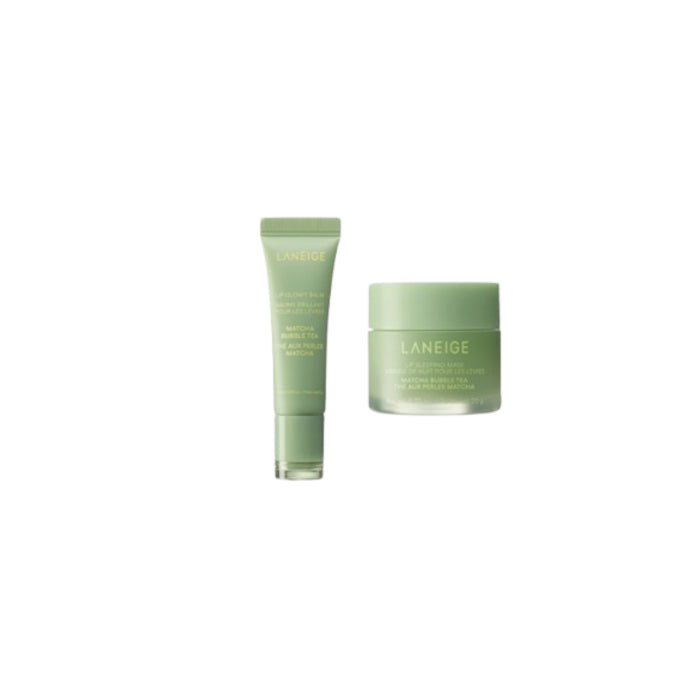 Wholesale LANEIGE - Lip Sleeping Mask - 20g 1ea X Lip Glowy Balm - 10g 1ea - Matcha Bubble Tea | Carsha