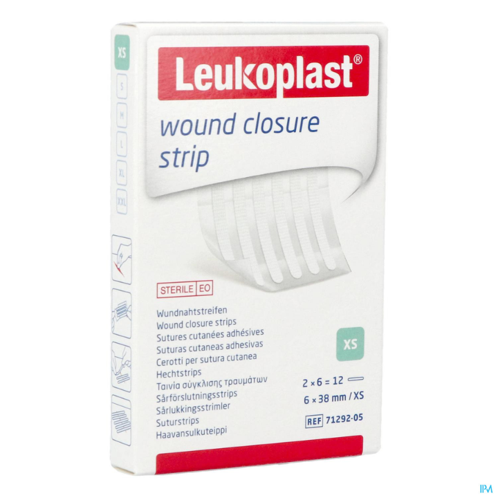 Leukoplast Striscia di chiusura della ferita Sutura cutanea adesiva XS 6x38mm