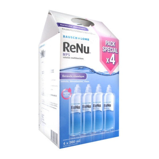 Wholesale ReNu MPS Soluzione Multifunzione Formula Classica 4x360ml Lotto × 4 | Carsha