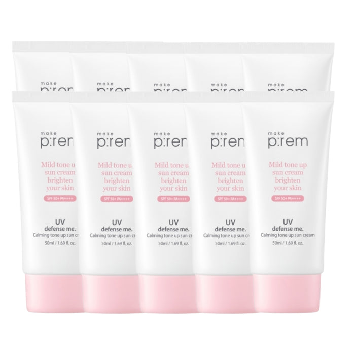 Wholesale make p:rem UV Defense Me. Calming Tone Up Sun Cream 10ea Set | Carsha