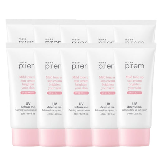 Wholesale make p:rem UV Defense Me. Calming Tone Up Sun Cream 10ea Set | Carsha
