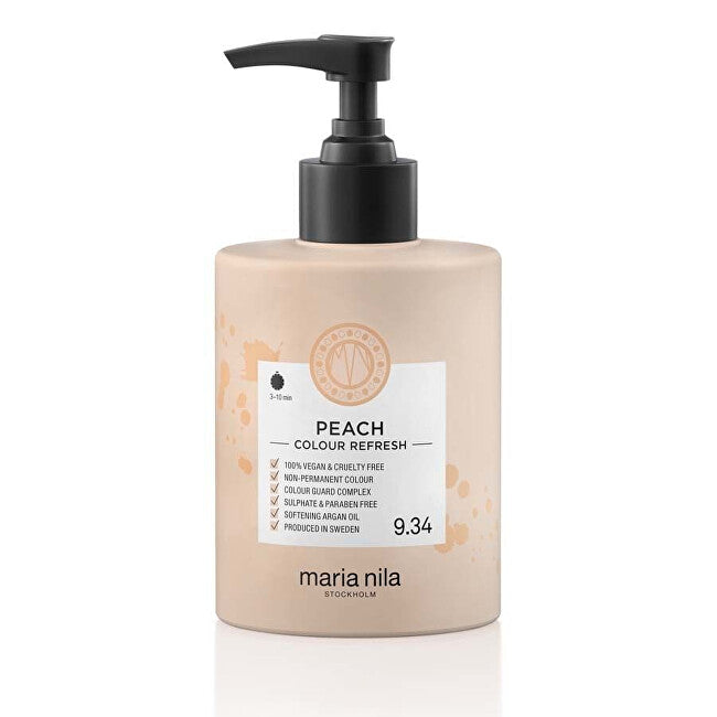 Maria nila Maschera nutriente delicata senza pigmenti di colore permanente 9.34 Peach ( Colour Refresh Mask) - Volume: 300 ml