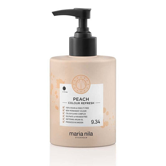 Maria nila Maschera nutriente delicata senza pigmenti di colore permanente 9.34 Peach ( Colour Refresh Mask) - Volume: 300 ml