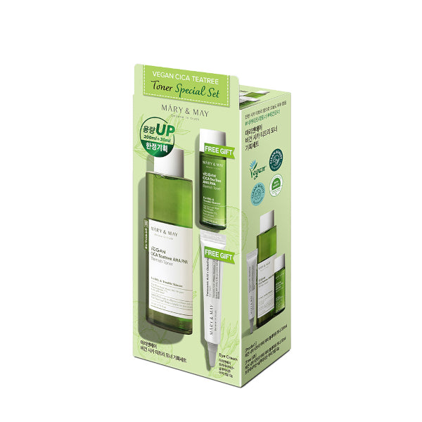 Wholesale Mary&May - Vegan CICA Tea Tree Toner Special Set - 1set 3items | Carsha