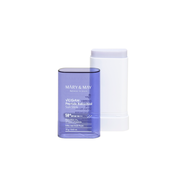 Wholesale Deal Mary&May - Vegan Peptide Bakuchiol Sun Stick SPF50+ PA++++ - 18g | Carsha