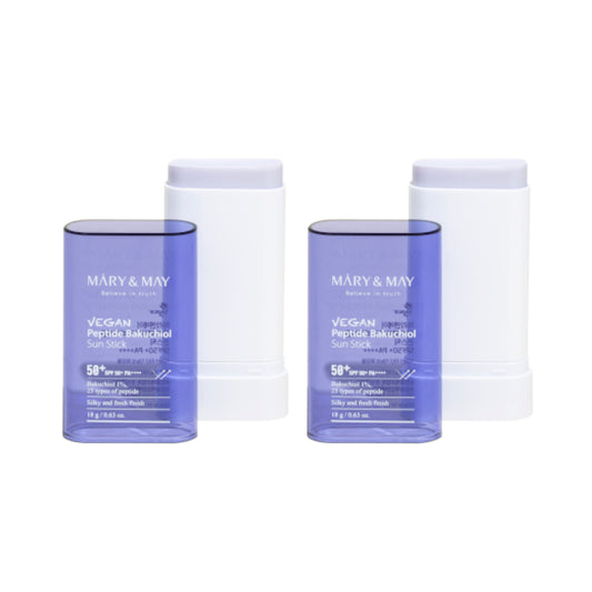 Wholesale Mary&May - Vegan Peptide Bakuchiol Sun Stick SPF50+ PA++++ - 18g 2ea Set | Carsha