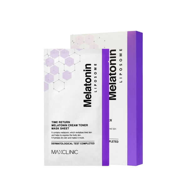 Wholesale MAXCLINIC - Time Return Melatonin Cream Toner Mask Sheet - 5pcs | Carsha