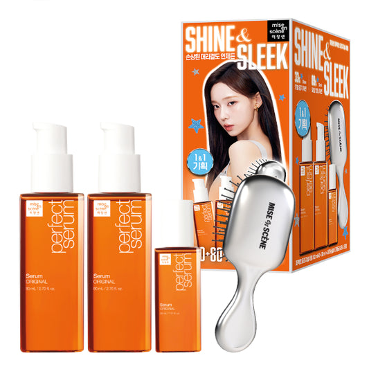 Wholesale miseenscéne - Perfect Serum Original with Hair Brush Special Set Limited Edition - 1set 4items | Carsha