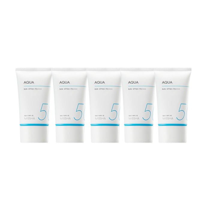 Wholesale MISSHA - All-Around Safe Block Aqua Sun SPF50+ PA++++ New version of All-Around Safe Block Aqua Sun Gel - 50ml 5ea Set | Carsha