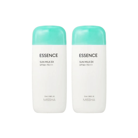 MISSHA - All Around Safe Block Essence Sun Milk EX (SPF50+ PA+++) (2ea) Set