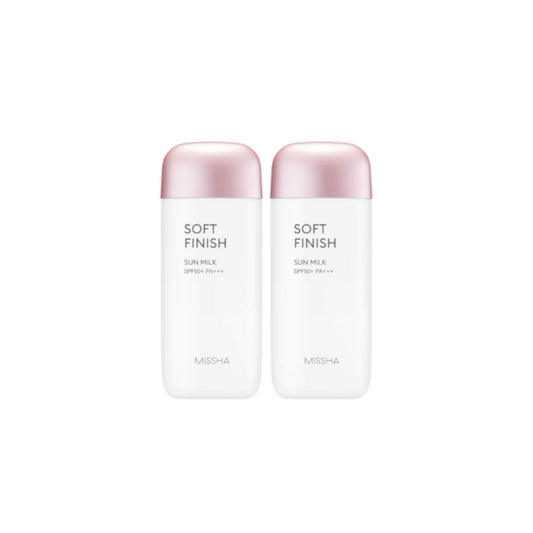 Wholesale Missha All-Around Safe Block Soft Finish Sun Milk 2ea Set | Carsha